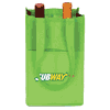 NW4759
	-NON WOVEN TWO BOTTLE WINE BAG-Lime Green/Black
